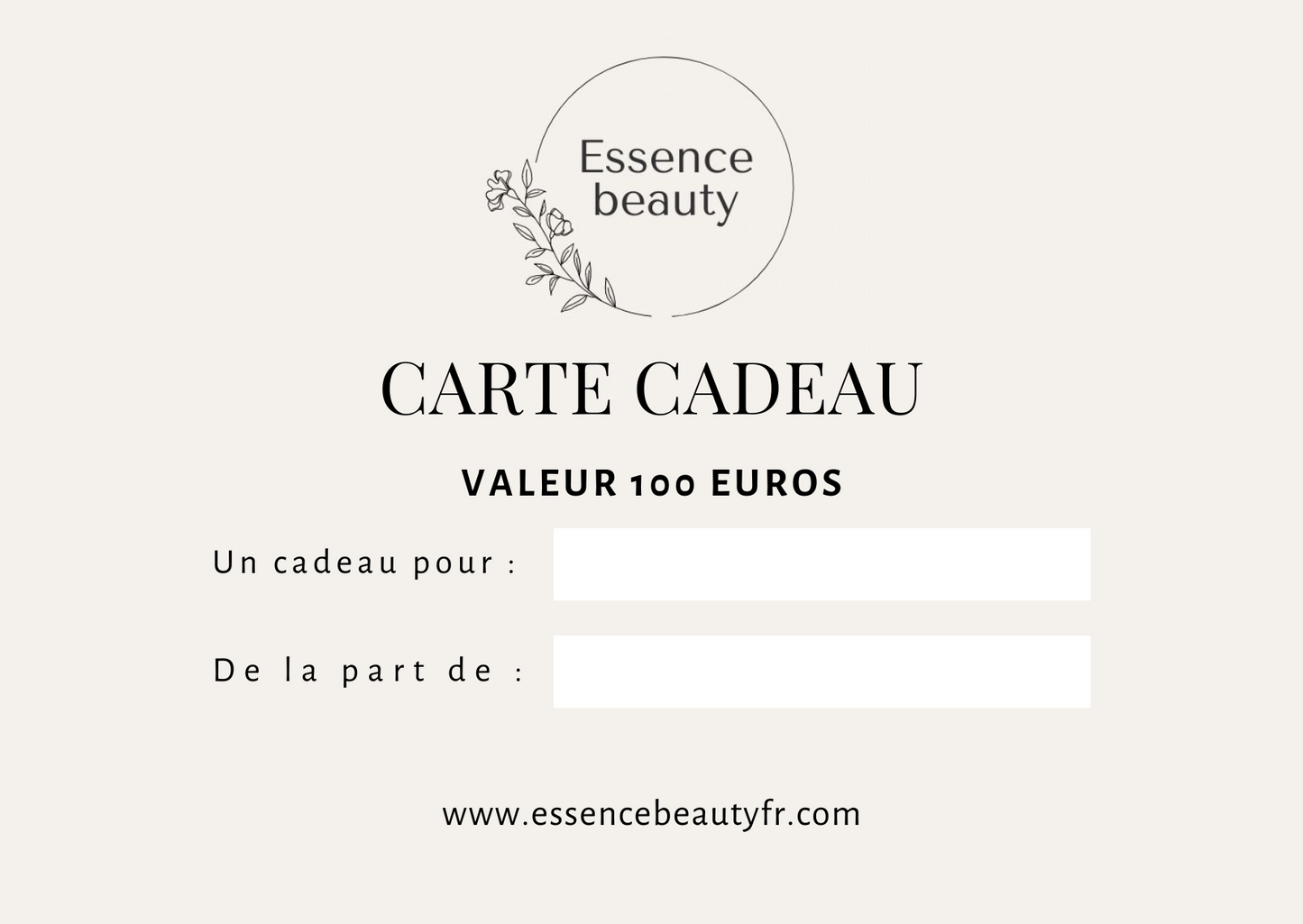 Carte cadeaux